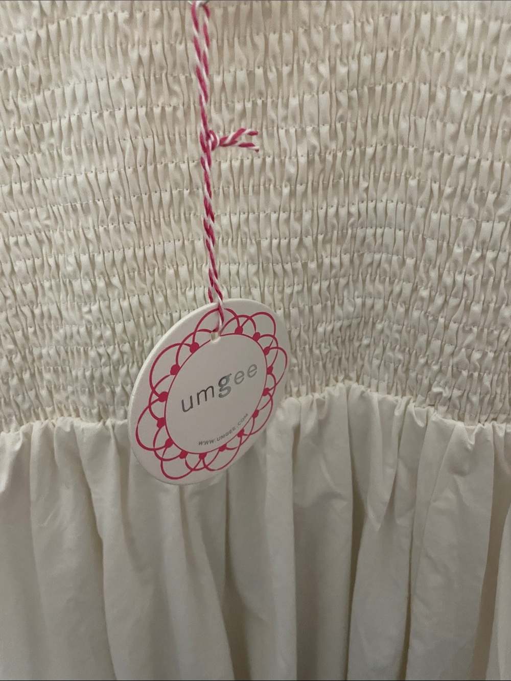 Sleeveless Sundress with Pink Floral Embroidery - Picture 2 of 5